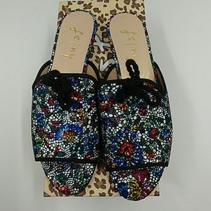 FRENCH SOLE Boom Black Primavera Sandal Size 8.5 M